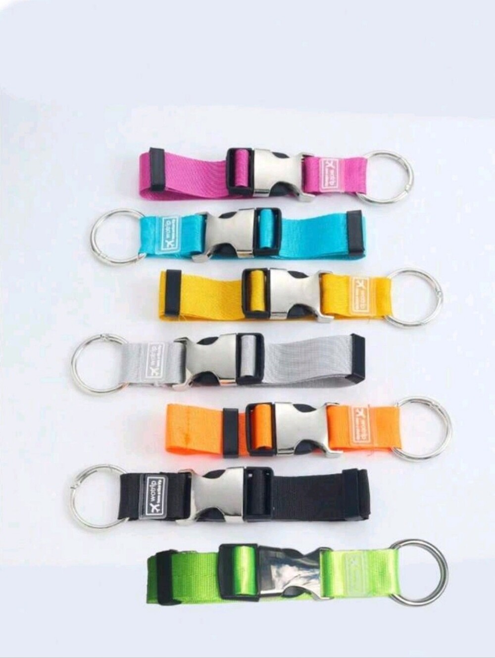 Travel Luggage Strap Clip, Backpack Jacket Holder, Key Ring - NIP - Picture 3 of 6